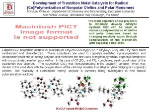 Development of Transition Metal Catalysts for Radical CoPolymerization