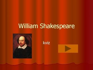 William Shakespeare kviz Kako se zvao Shakespearov otac