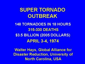 SUPER TORNADO OUTBREAK 148 TORNADOES IN 18 HOURS