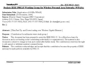 November 2004 month year doc IEEE 802 15