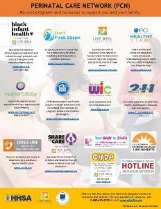 PERINATAL CARE NETWORK PCN Nocost programs and resources