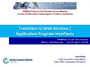 PEMPAL Treasury Co P Thematic Group Meeting on