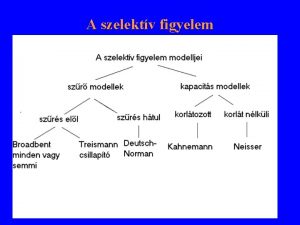 A szelektv figyelem Szr elmletek Cherry 53 koktlparti