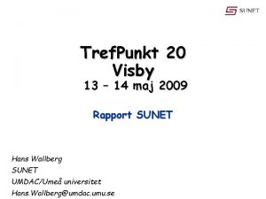 Tref Punkt 20 Visby 13 14 maj 2009