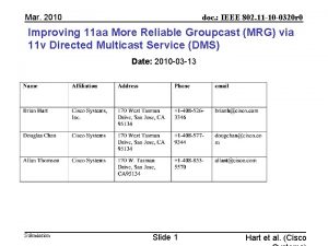 Mar 2010 doc IEEE 802 11 10 0320