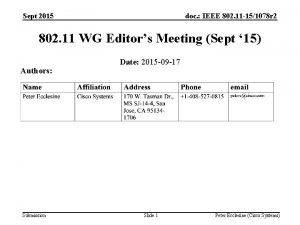 Sept 2015 doc IEEE 802 11 151078 r