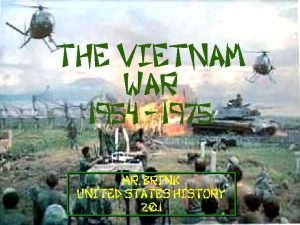the Vietnam War 1954 1975 mr Brink United