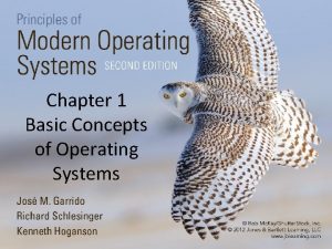 Chapter 1 Basic Concepts of Operating Systems 1