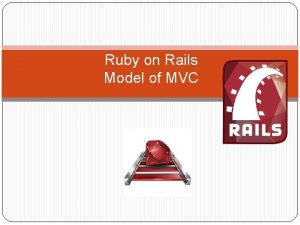 Ruby on Rails Model of MVC ModelViewController Paradigm