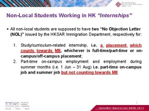 NonLocal Students Working in HK Internships All nonlocal