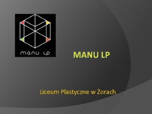 MANU LP Liceum Plastyczne w orach Wsplnicy miniprzedsibiorstwa