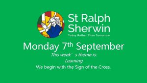 Monday th 7 September This weeks theme is