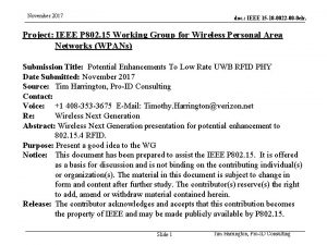November 2017 doc IEEE 15 18 0022 00