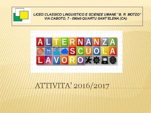 LICEO CLASSICO LINGUISTICO E SCIENZE UMANE B R