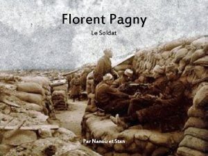 Florent Pagny Le Soldat Par Nanou et Stan