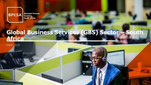 Global Business Services GBS Sector South Africa March