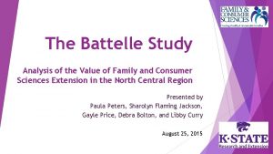 The Battelle Study Analysis of the Value of