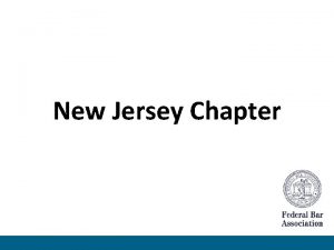 New Jersey Chapter FBA Mission Statement The mission
