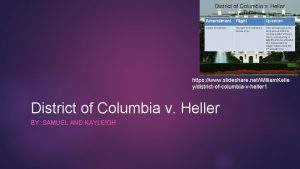 https www slideshare netWilliam Kelle ydistrictofcolumbiavheller 1 District