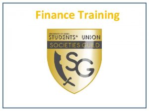 Finance Training Picture What is Your Role Together