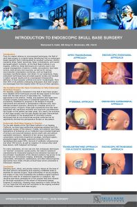 TUMOR CHARACTERISTICS INTRODUCTION TO ENDOSCOPIC SKULL BASE SURGERY