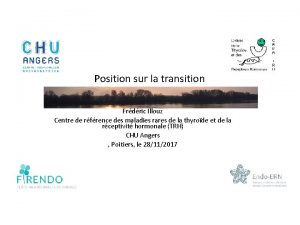 Position sur la transition Frdric Illouz Centre de