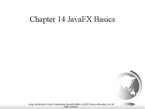 Chapter 14 Java FX Basics Liang Introduction to