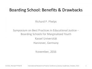 Boarding School Benefits Drawbacks Richard P Phelps Symposium