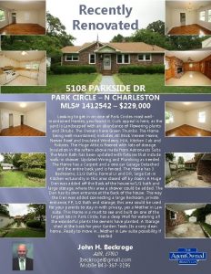 Recently Renovated 5108 PARKSIDE DR PARK CIRCLE N