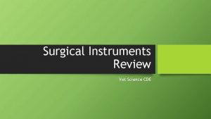 Surgical Instruments Review Vet Science CDE Muzzle Basket