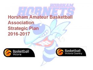 Horsham Amateur Basketball Association Strategic Plan 2016 2017