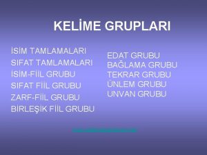 KELME GRUPLARI SM TAMLAMALARI SIFAT TAMLAMALARI SMFL GRUBU