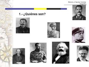 Historia y Ciencias Sociales Geografa 1 Quines son