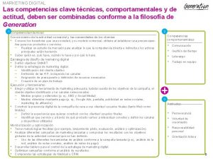 MARKETING DIGITAL Las competencias clave tcnicas comportamentales y