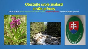 Otestujte svoje znalosti stre prrody test m 30