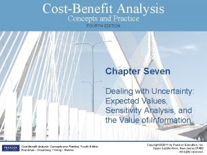 CostBenefit Analysis Concepts and Practice FOURTH EDITION Chapter