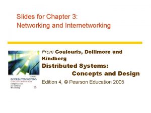 Slides for Chapter 3 Networking and Internetworking From