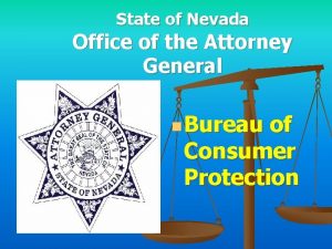 State of Nevada Office of the Attorney General