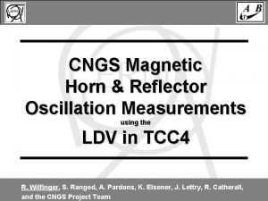 CNGS Magnetic Horn Reflector Oscillation Measurements using the