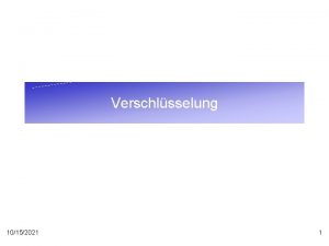 Verschlsselung 10152021 1 Substitution mit Schlsselwort Schlsselwort wasserfall