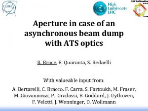 Aperture in case of an asynchronous beam dump
