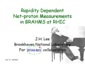 Rapidity Dependent Netproton Measurements in BRAHMS at RHIC