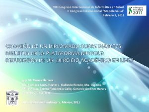 VIII Congreso Internacional de Informtica en Salud II