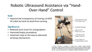 Robotic Ultrasound Assistance via Hand OverHand Control Goal