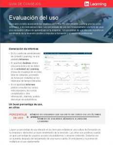 GUA DE CONSEJOS Evaluacin del uso Descubre si