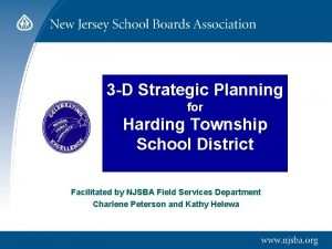 3 D Strategic Planning for Harding Township School
