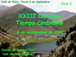 Valle de Nria Fiesta 8 de septiembre Ciclo