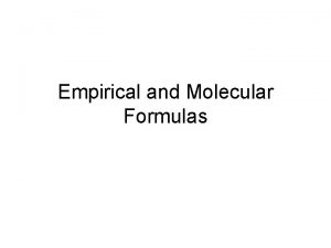 Empirical formula caffeine