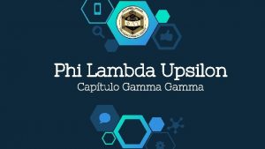 Phi Lambda Upsilon Captulo Gamma Requisitos para ser