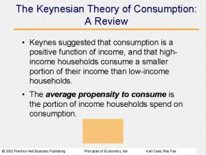 The Keynesian Theory of Consumption A Review Keynes